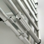 Preview: Autositzbank Aluminium - Stabile Reisebank - Rundrohre - Hellgrau